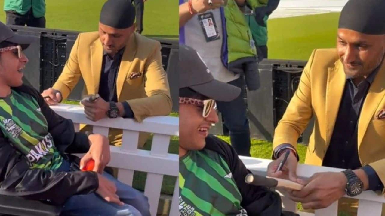 Harbhajan Singh Wins Hearts At Oval, Gives Autograph To Specially Abled Pakistan Cricket Fan | Watch Video